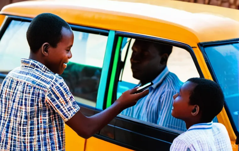 부르키나파소에서 신용카드 사용 가능 여부 - **Prompt:** A vibrant, bustling street scene in Ouagadougou, Burkina Faso, depicting the unique blen...